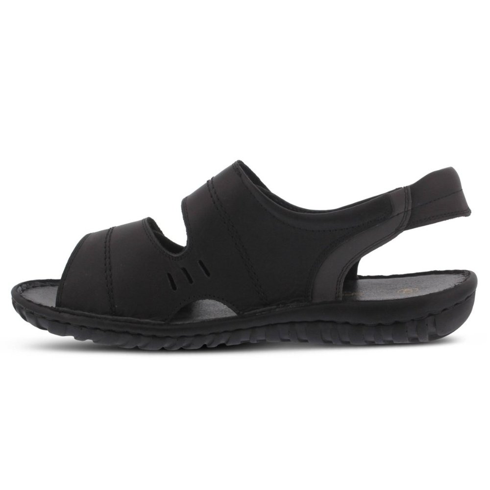 Spring Step Shoes Diro Men's Leather Slingback Sandals BLACK - Picture 2 of 8